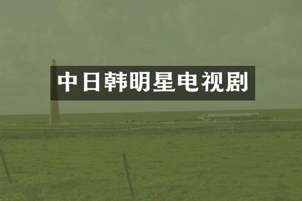 中日韩明星电视剧