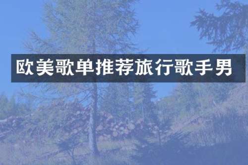 欧美歌单推荐旅行歌手男