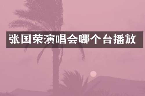 张国荣演唱会哪个台播放