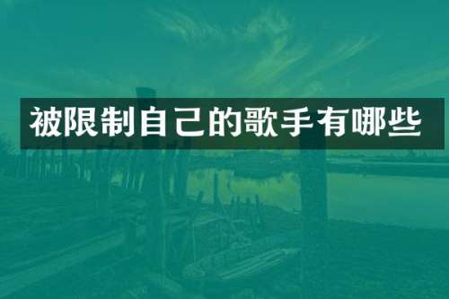 被限制自己的歌手有哪些