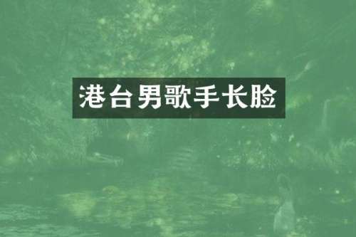 港台男歌手长脸