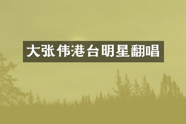 大张伟港台明星翻唱