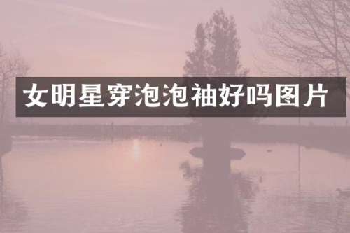 女明星穿泡泡袖好吗图片
