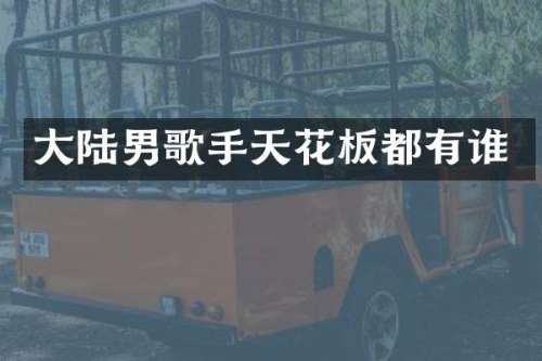 大陆男歌手天花板都有谁