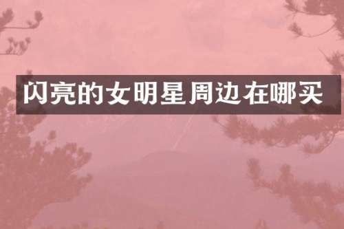 闪亮的女明星周边在哪买