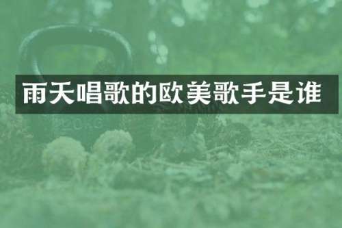 雨天唱歌的欧美歌手是谁