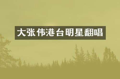 大张伟港台明星翻唱