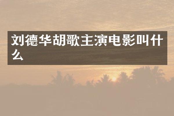 刘德华胡歌主演电影叫什么