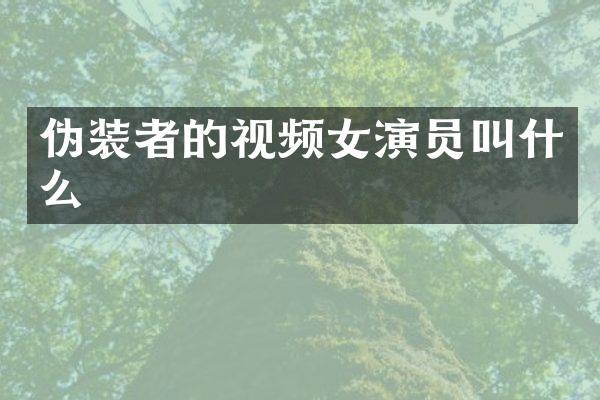 伪装者的视频女演员叫什么