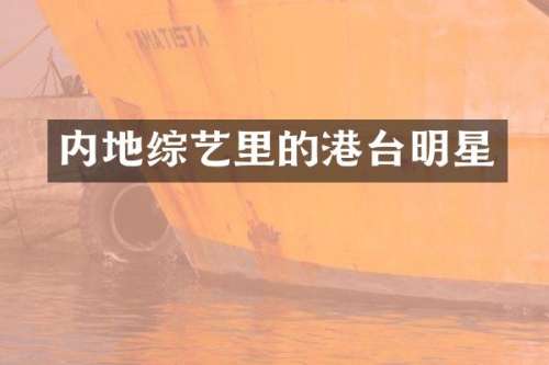 内地综艺里的港台明星