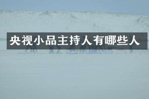 央视小品主持人有哪些人