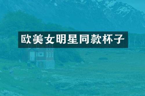 欧明星同款杯子