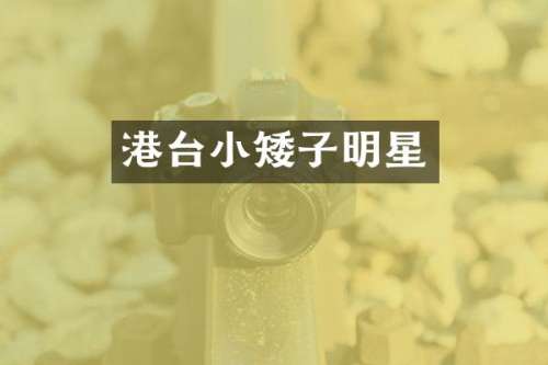 港台小矮子明星