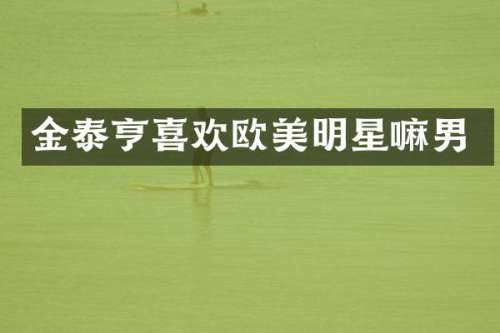 金泰亨喜欢欧美明星嘛男