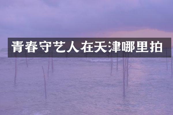 青春守艺人在天津哪里拍