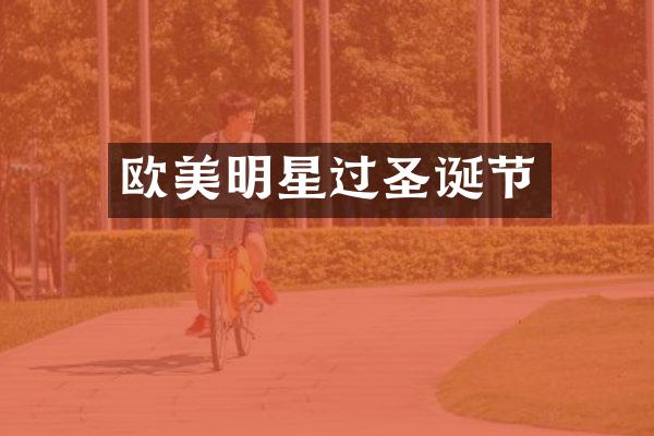 欧美明星过圣诞节