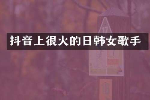抖音上很火的日韩女歌手