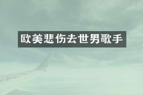 欧美悲伤去世男歌手