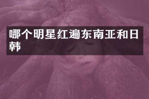 哪个明星红遍东南亚和日韩