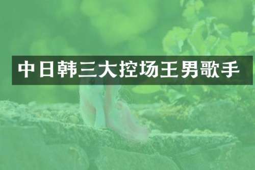 中日韩三大控场王男歌手