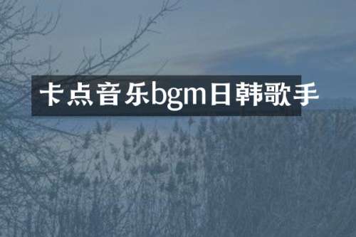 卡点音乐bgm日韩歌手
