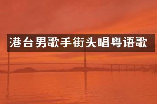 港台男歌手街头唱粤语歌