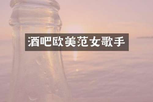 酒吧欧美范女歌手