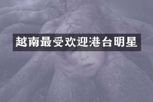 越南最受欢迎港台明星