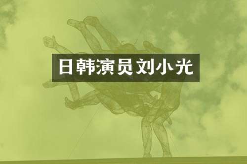 日韩演员刘小光