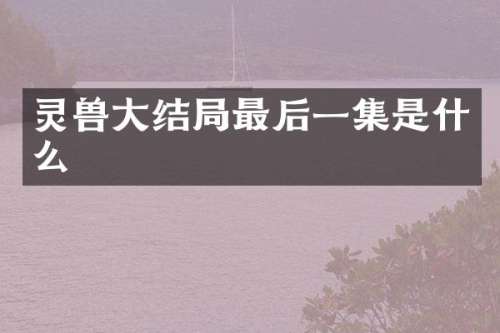 灵兽大结局最后一集是什么