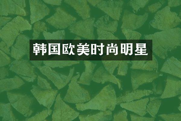 韩国欧美时尚明星