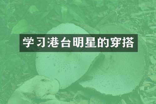 学习港台明星的穿搭