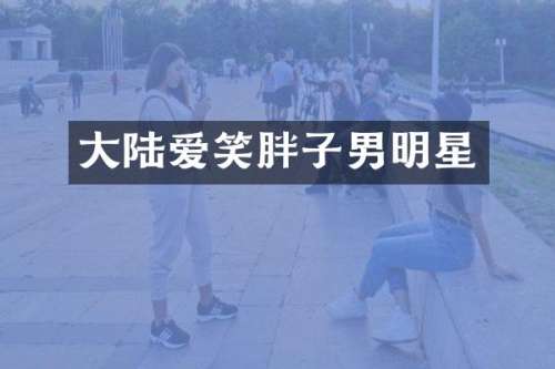大陆爱笑胖子男明星