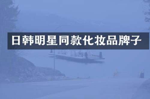 日韩明星同款化妆品牌子
