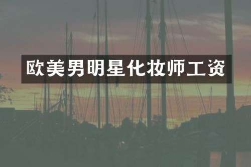 欧美男明星化妆师工资