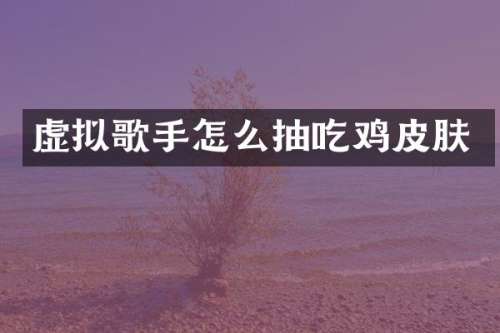 虚拟歌手怎么抽吃鸡皮肤