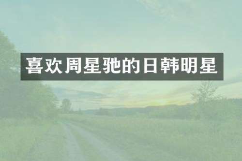 喜欢周星驰的日韩明星