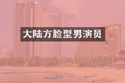大陆方脸型男演员
