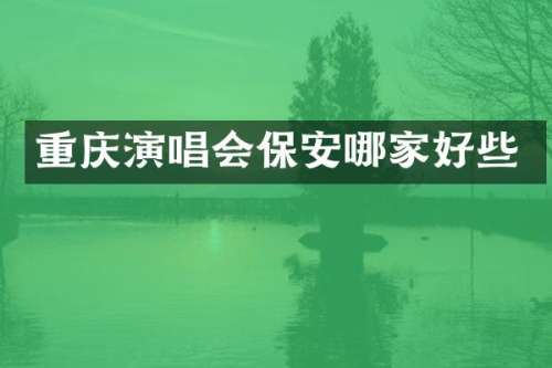 重庆演唱会保安哪家好些