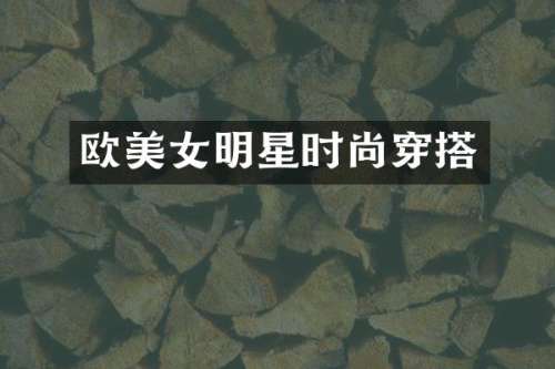 欧明星时尚穿搭