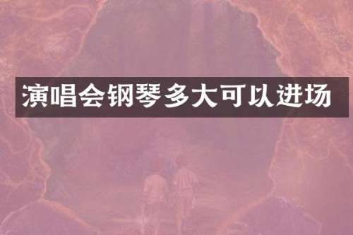 演唱会钢琴多大可以进场