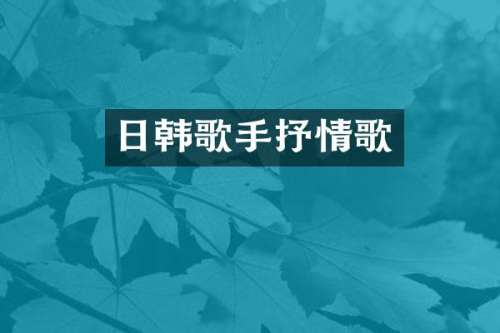 日韩歌手抒情歌