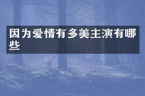 因为爱情有多美主演有哪些