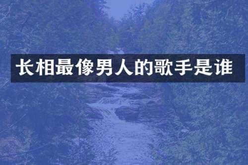 长相最像男人的歌手是谁