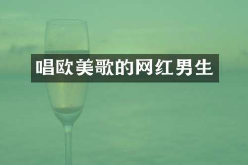 唱欧美歌的网红男生