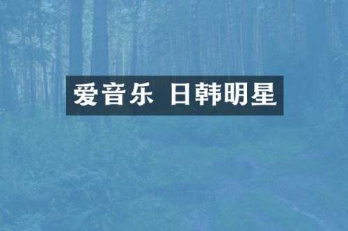 爱音乐 日韩明星