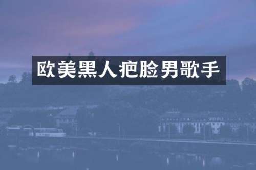 欧美黑人疤脸男歌手