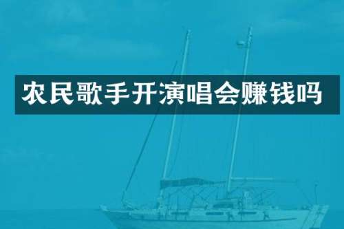 农民歌手开演唱会赚钱吗