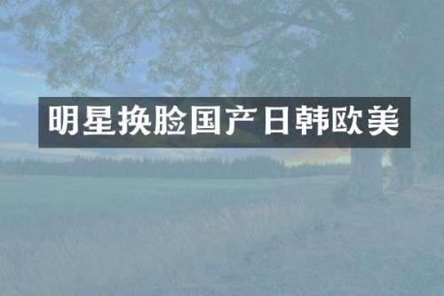 明星换脸国产日韩欧美