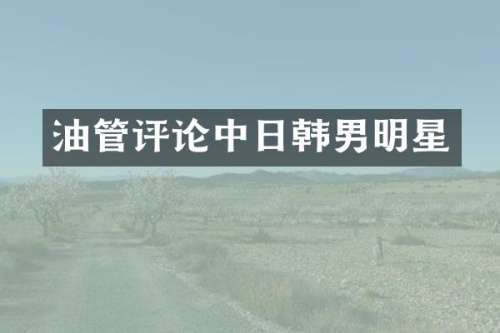油管评论中日韩男明星